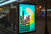 Warsaw Citylight Ad Bus Stop 1, an Advertising Mockup by Graphic Shelter (Thumbnail 4 of 4)