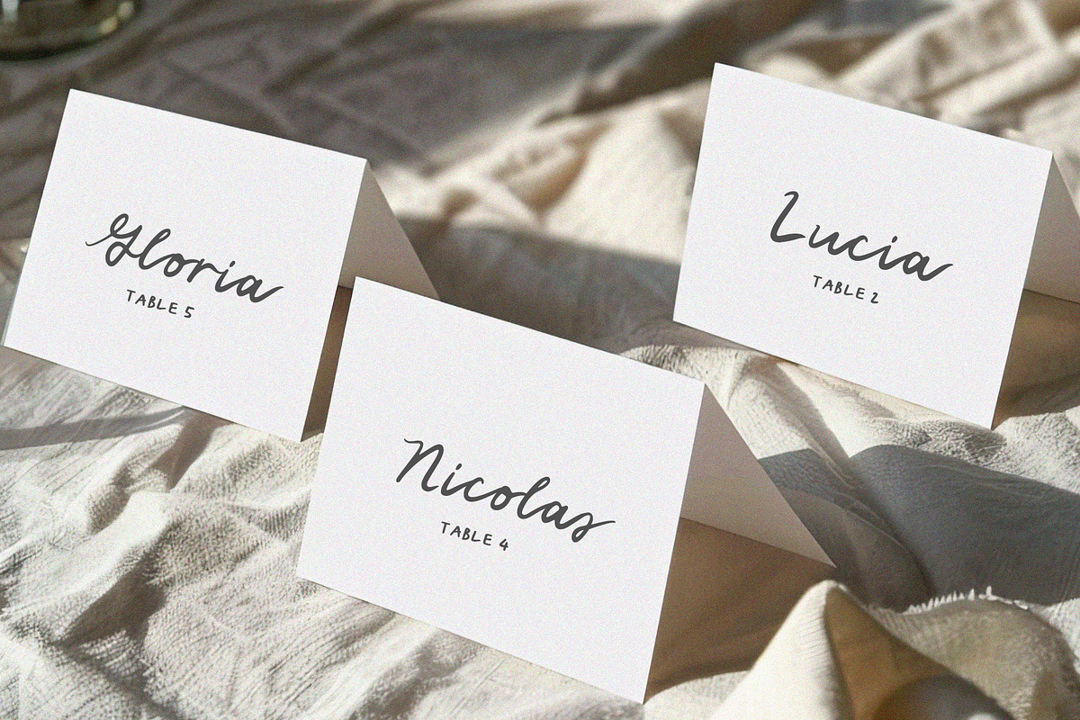 Rose Mary Handwritten Wedding Font, a Script Font by Calamar Studio (Photo 14 of 18)
