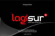 Lagisur - Minimal Logo Font, a Sans Serif Font by QR Design Studio (Thumbnail 2 of 13)