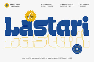 Lastari - Bold Slab Serif Display