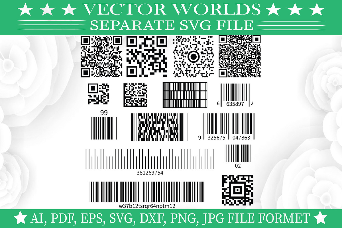 Barcode Svg, Barcodes, Code Svg, an Object Graphic by VectorWorlds