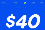 Radeil Rounded Pixel, a Sans Serif Font by Craft Supply Co. (Thumbnail 3 of 8)
