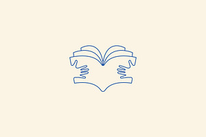 reading book magazine education, a Branding & Logo Template by Vectoryzen