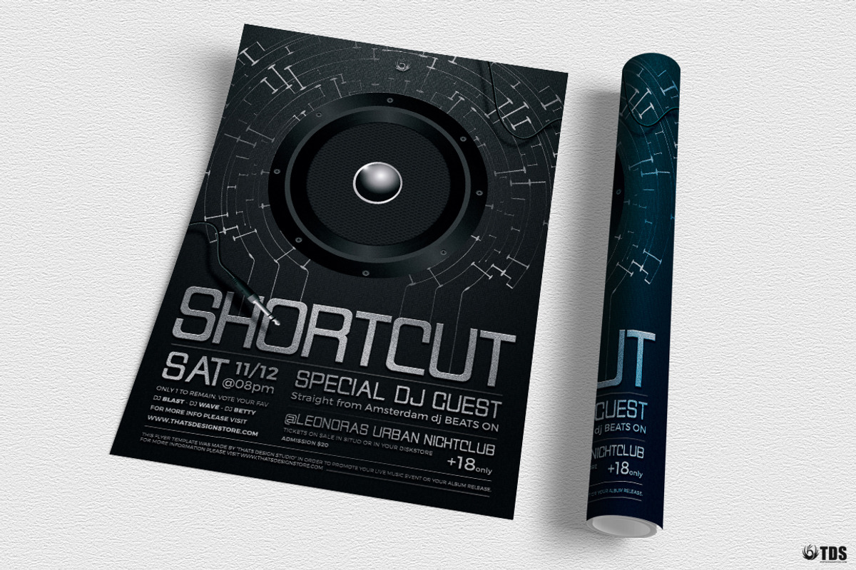 Shortcut Flyer Template, a Flyer Template by ThatsDesignArt (Photo 2 of 6)