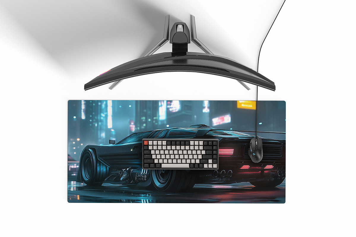 Desk mat mockup 6 PSD fully editable, a Merchandise Mockup by GraphicVil (Photo 7 of 9)