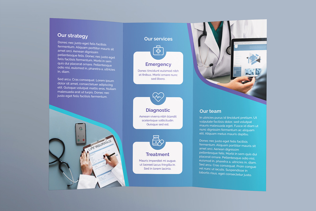 Medical Clinic Print Pack, a Poster Template by TemplatesNow! (Photo 5 of 11)