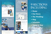 Squarespace Blue Wedding Website, a Squarespace Template by Sofia Designs (Thumbnail 3 of 7)