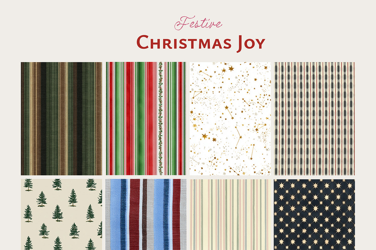 CHRISTMAS JOY Backgrounds, a Background Graphic by Lana Elanor (Photo 9 of 11)
