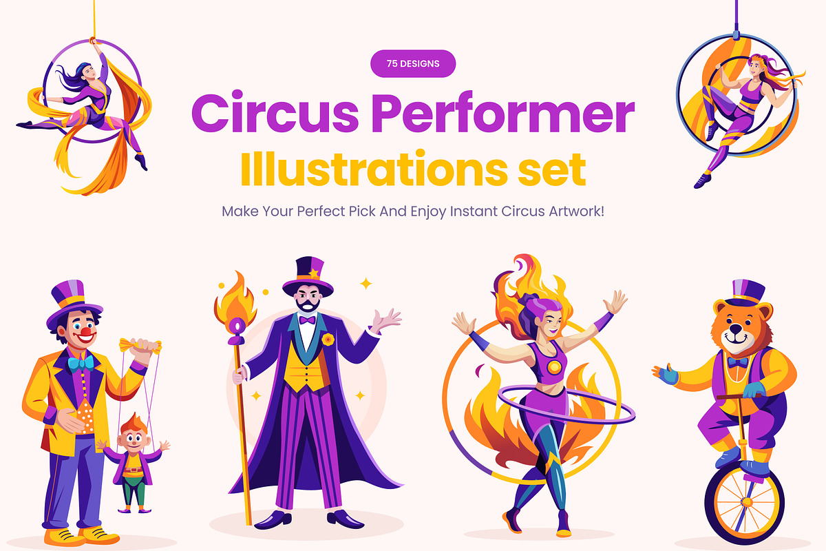 Circus Performer Illustrations, a Person Illustration by Vectors Market (Photo 1 of 10)