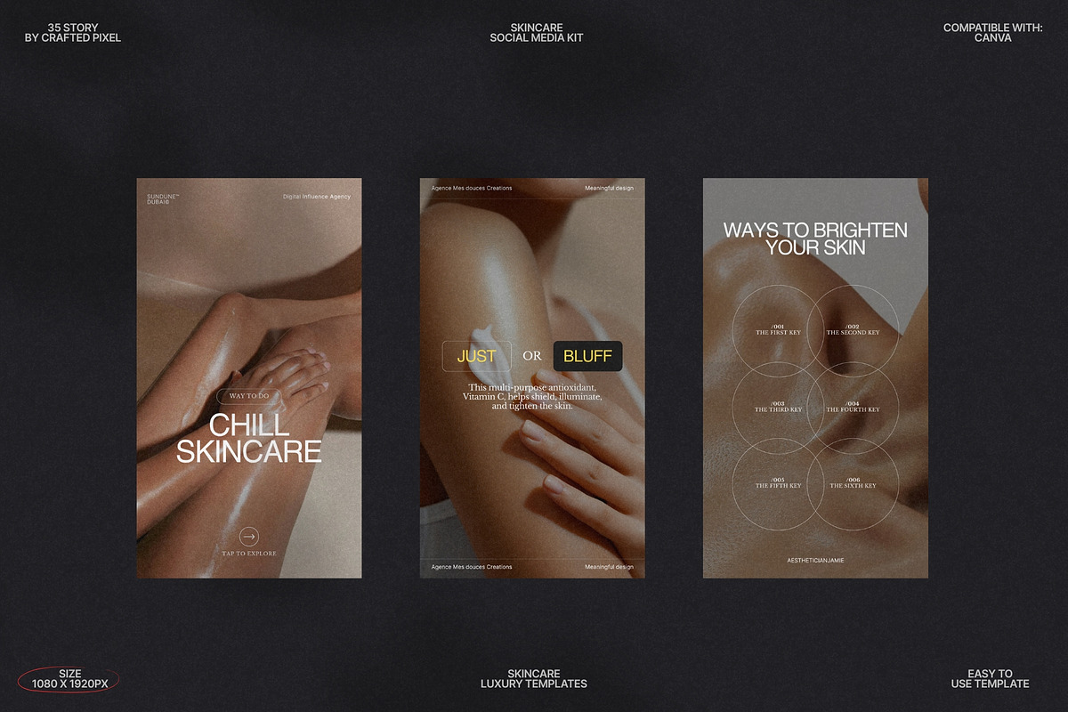 Skincare Stories for Canva Use preview 5