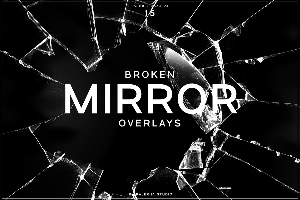 Broken Mirror Overlays, a Texture Graphic by Kaleriia (Photo 1 of 4)