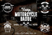 Vintage Motorcycle Badge Vol. 01, a Branding & Logo Template by Dikas Studio (Thumbnail 1 of 5)