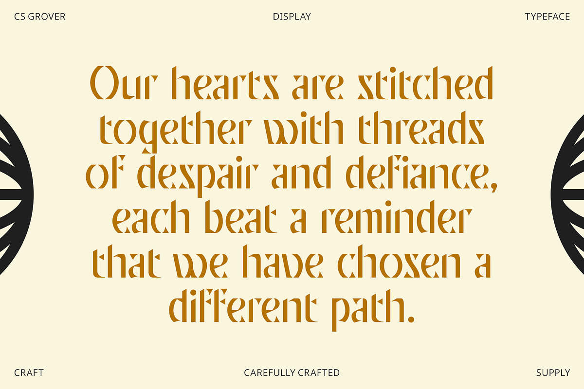 CS Grover – Display Font, a Sans Serif Font by Craft Supply Co. (Photo 2 of 8)