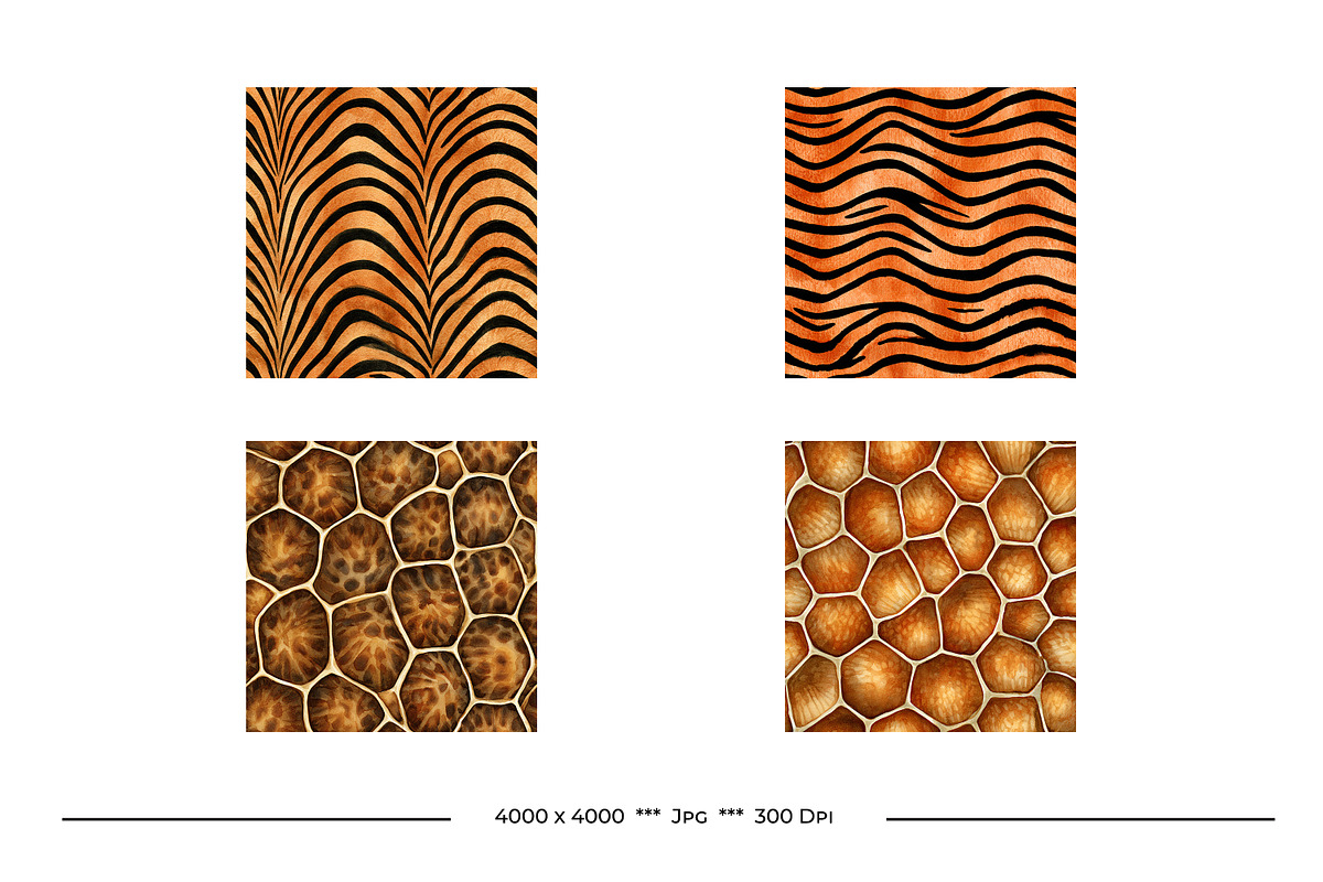 Animal Print Watercolor Designs, a Texture Graphic by karenfoleyphoto (Photo 4 of 4)