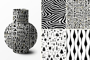 41 seamless black white mix pattern, a Pattern Graphic by ARTOZEN DIGITAL (Thumbnail 3 of 14)