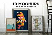 Poster Frame Mockup Set, a Print Template by Best Pixels™ (Thumbnail 1 of 7)