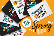 Spring greeting cards. Quotes., a Decorative Illustration by Wewhitelist (Thumbnail 1 of 6)