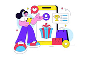 10 Loyalty Program Illustration, a Person Illustration by denayunebgt (Thumbnail 4 of 4)