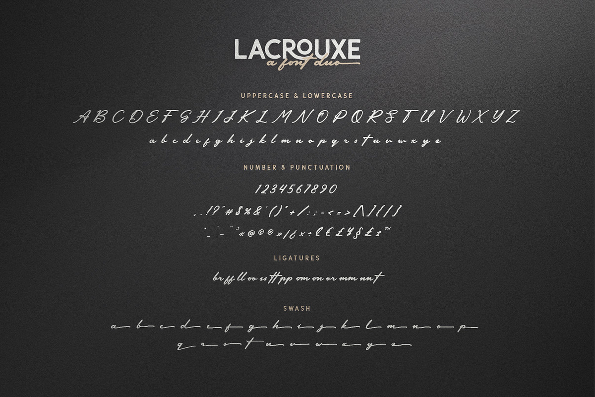 Lacrouxe | Font Duo, a Sans Serif Font by Ariya Works (Photo 8 of 9)