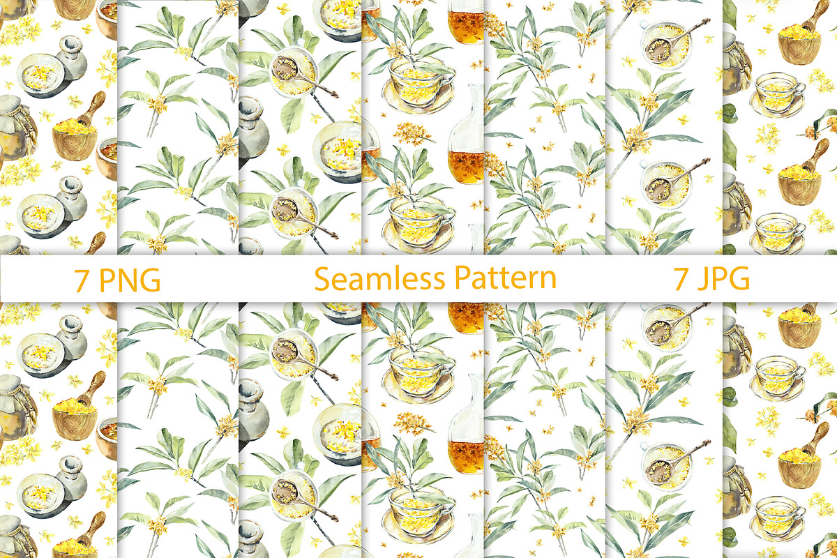 Golden Osmanthus Health Tea, a Food Illustration by Budogoshch (Photo 3 of 8)