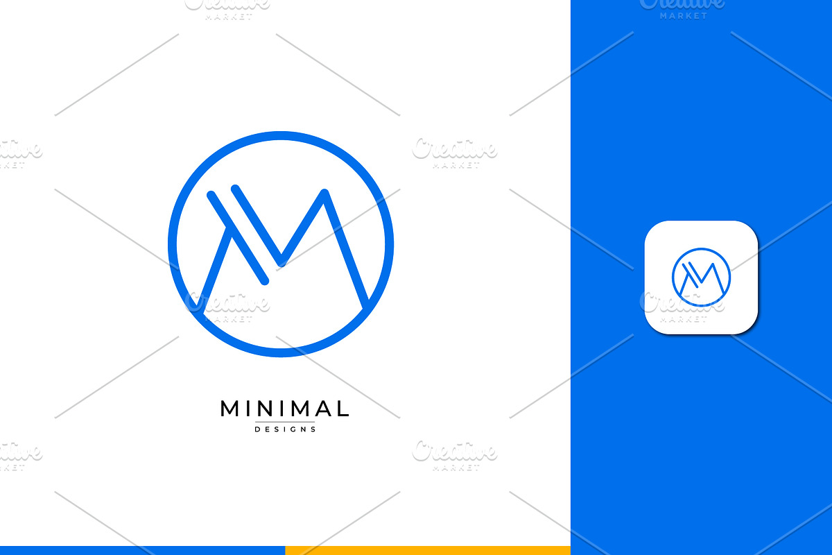 Monogram icon logo TM, a Branding & Logo Template by idesign_4u