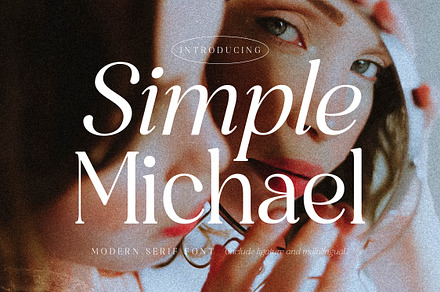 Simple Michael Modern Serif Font, a Serif Font by Storytype Studio