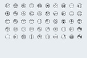 Outline circular world flags, an Outline Icon by Xinh Studio (Thumbnail 4 of 4)