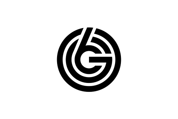 Monogram Initial Letter G6 Logo preview 2