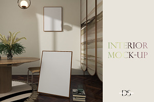 Frame mockup for printable wall art, a Print Template by DSTUDIO888