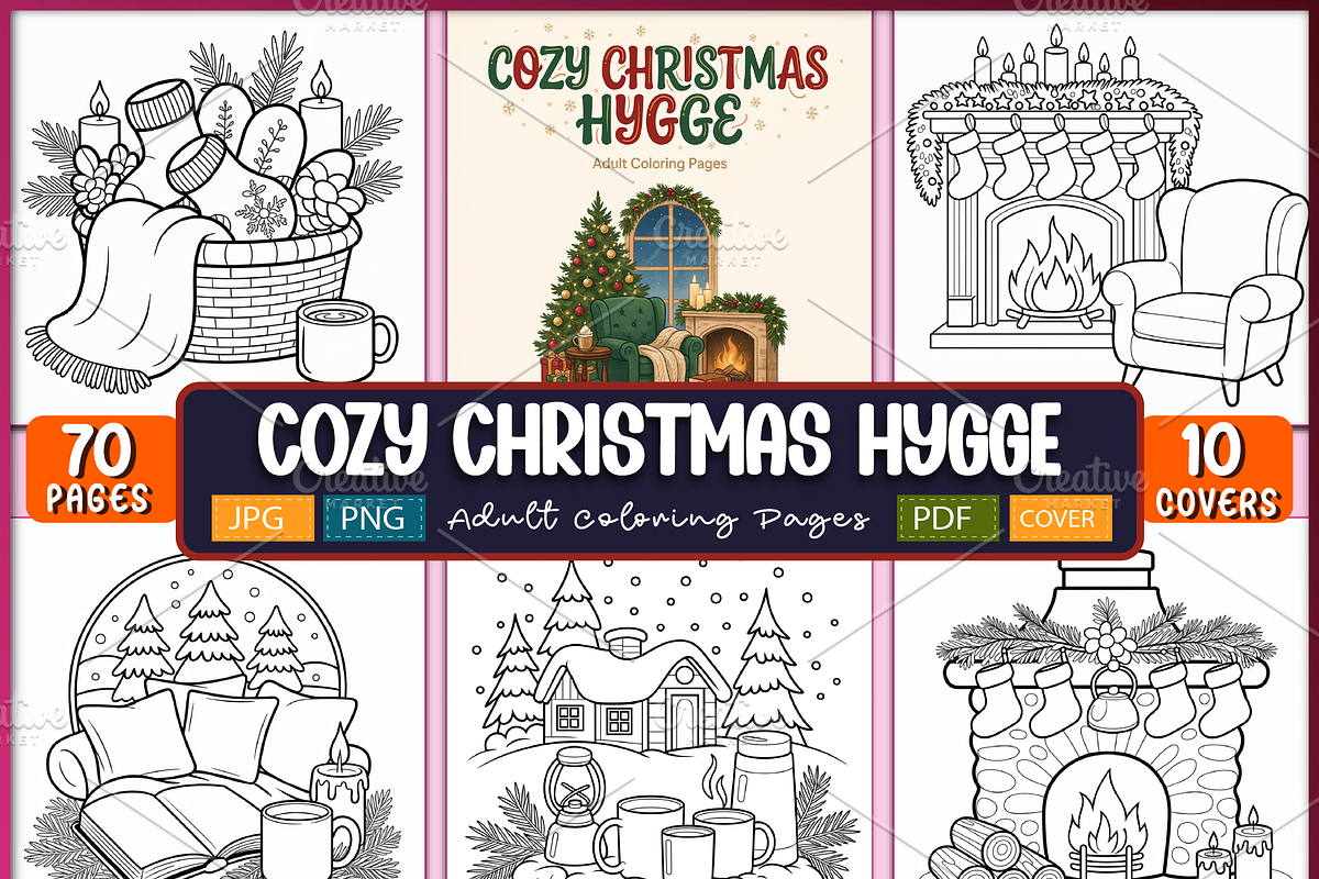 Cozy Christmas Hygge, a Seasonal Illustration by Ink Gallery (Photo 1 of 4)