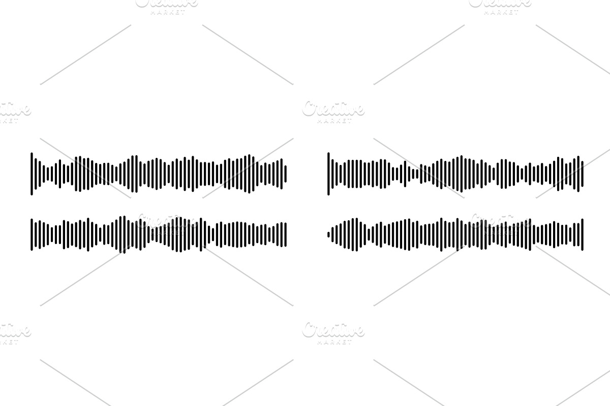 Audio soundwave podcast icon with, an Object Illustration by YuliiaOsadcha