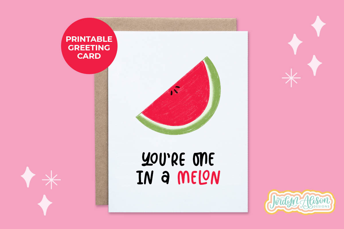 Printable Fruit Puns Cards, a Graphic by Jordyn Alison Designs (Photo 3 of 7)