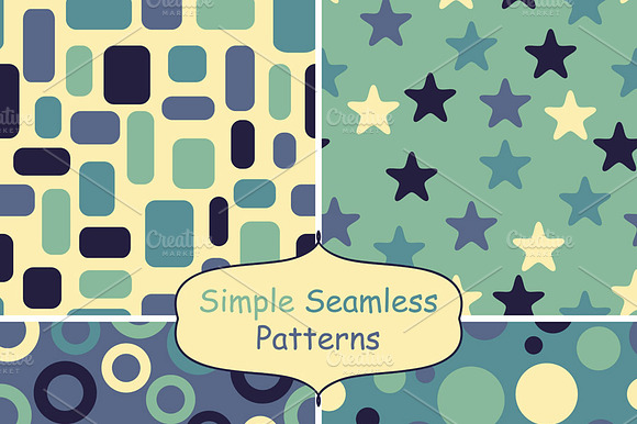 four abstract vector seamless patter preview 2