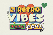 Retro Vibes|Quotable|Hand Drawn Font, a Font by Aleksandra Slowik (Thumbnail 1 of 10)