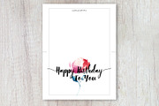 printable flower birthday card, a Card Template by TurquoiseDesign (Thumbnail 3 of 3)
