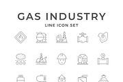 Set line icons of gas industry, an Outline Icon by motorama (Thumbnail 1 of 2)