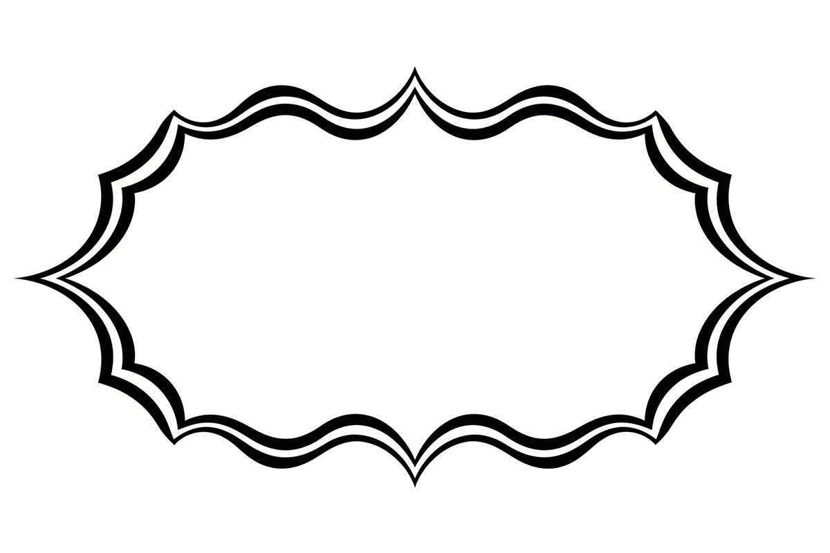 Wavy Scalloped Label Frame Bundle, an Illustration by musafir_fashion (Photo 22 of 51)