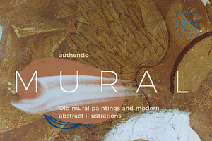 Earthy tone wall mural paintings, a Texture Illustration by Oleg and Katja