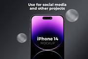 iPhone 14 Pro Mockup Set, an iPhone Mockup by AN Productions (Thumbnail 7 of 11)