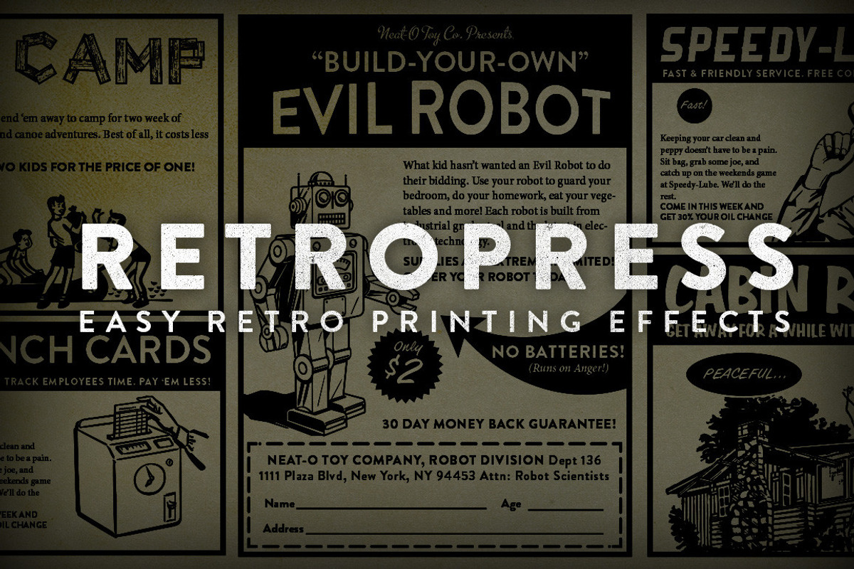 Mid-Century Print Pack | PSD Bundle, an Action Add-On by RetroSupply Co. (Photo 8 of 20)
