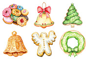 Christmas Cookie Sublimation Clipart, an Illustration by Daily.Designs (Thumbnail 2 of 5)