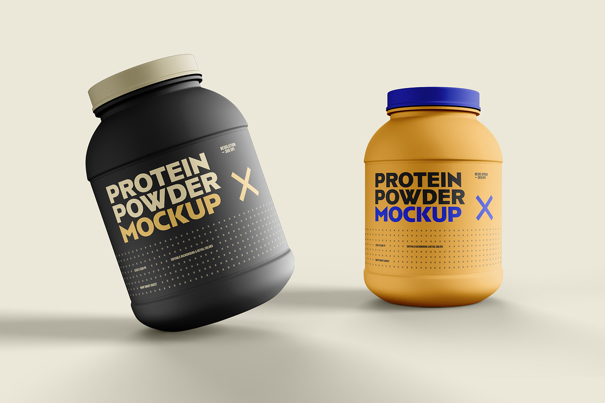 Food Supplement Plastic Jar Mockup, a Cups & Container Mockup by dpi (Photo 11 of 14)