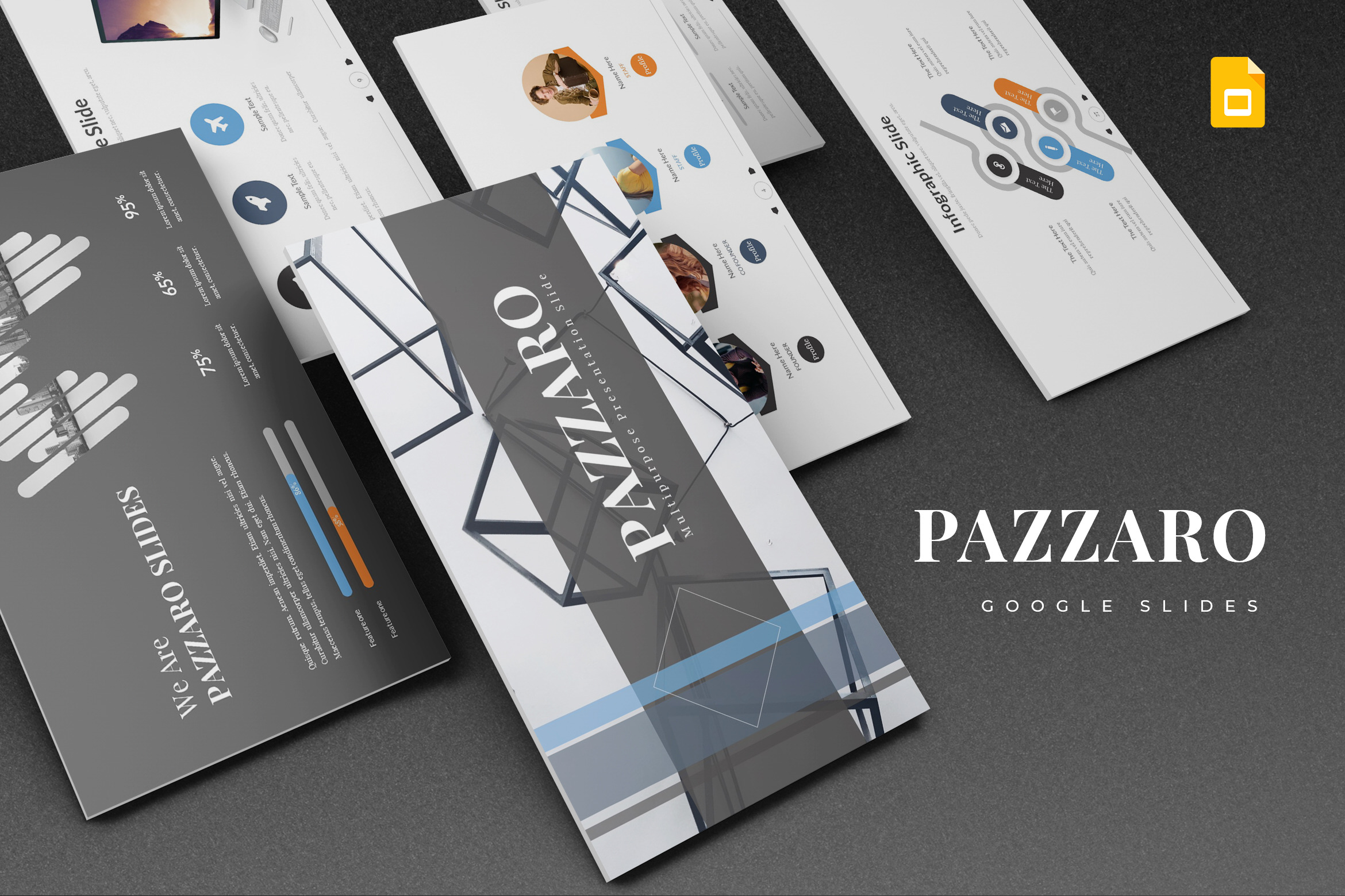 Pazzaro - Google Slides Template, a Presentation Template by AQR Studio