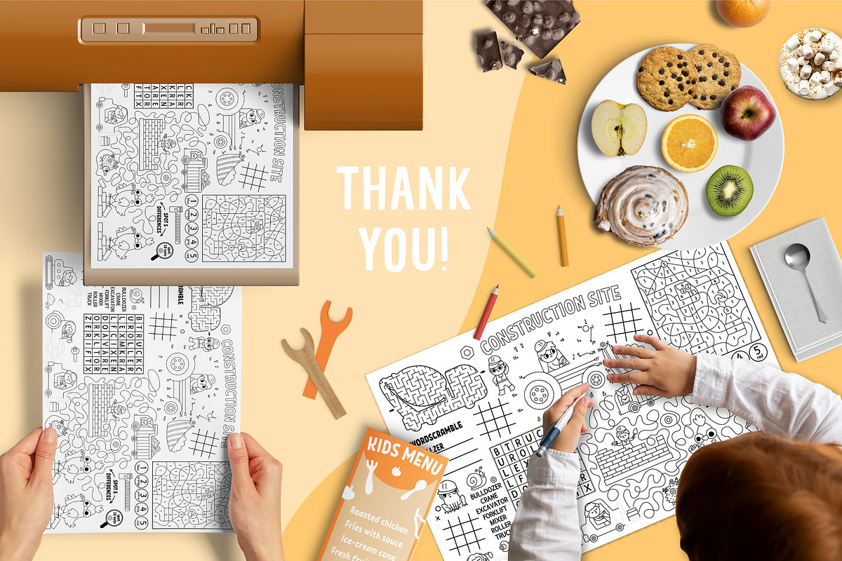 Construction site activity play mats, an Education Illustration by Lexi Claus (Photo 6 of 6)