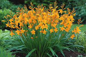 Crocosmia George Davidson thrives in, a Photo by Pavel_design