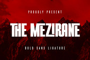 The Mezirane - Bold Sans Ligature, a Sans Serif Font by Almarkhatype (Thumbnail 1 of 10)