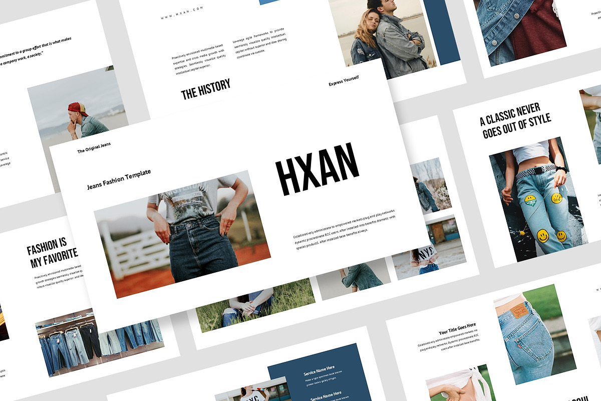 Hxan : Casual Wear Powerpoint, a Presentation Template by Punkl Camp (Photo 1 of 16)