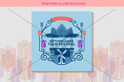 Tulip Festival Illustrations, an Illustration by defarmerdesign (Thumbnail 4 of 5)