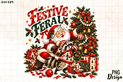 Festive & Feral Christmas PNG santa, an Object Graphic by Cut File (Thumbnail 3 of 3)