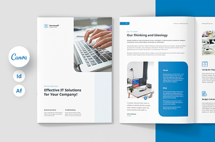 White Paper IT Service Template, a Brochure Template by artbart